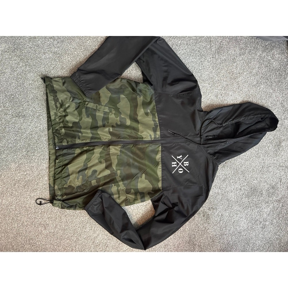 Your Favorite Sweatshirt Company Mens Camo Windbreaker Hero Jacket Small